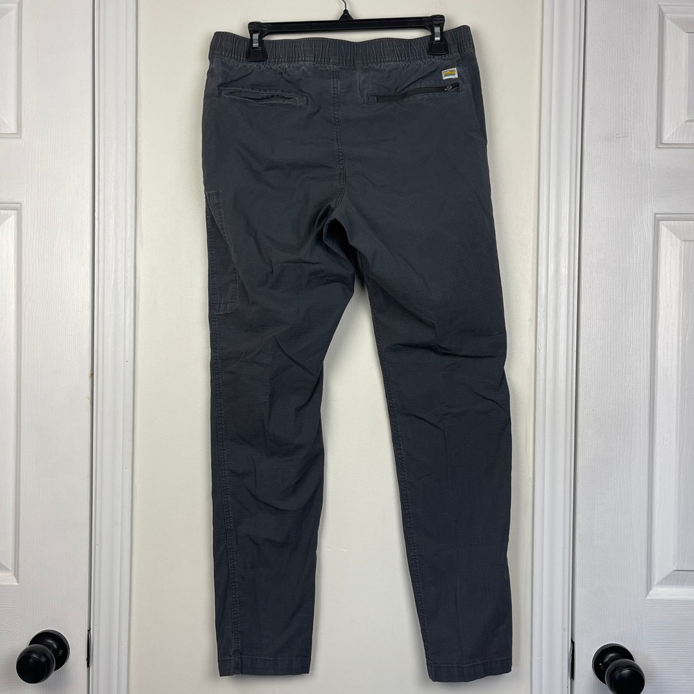 Vuori Charcoal Ripstop Cotton Pants Modern Slim Fit Drawstring Mens M *Read - Picture 2 of 12